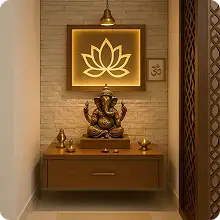 Spiritual Pooja Room Design for Private Residences